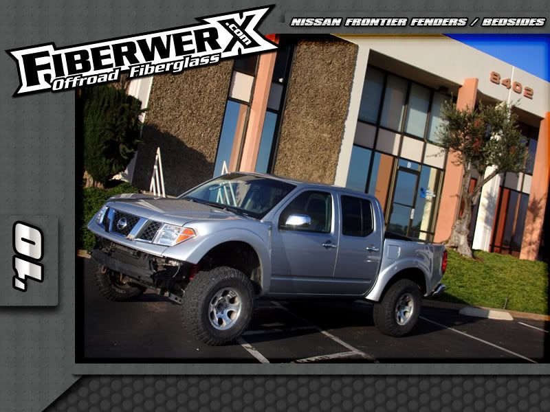 1 piece clip, fiberglass bedsides, fenders for Nissan Frontier